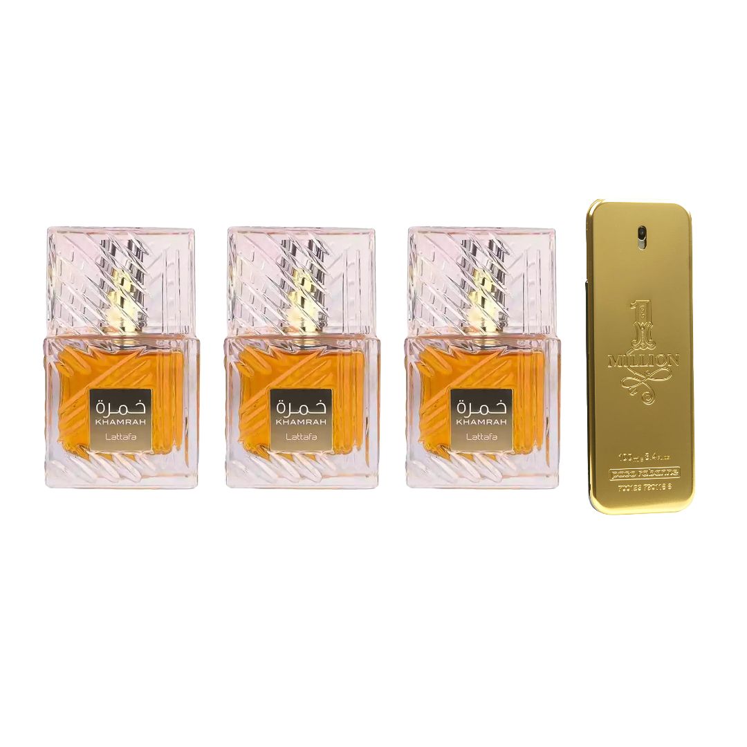 3 UNIDADES KHAMRAH + 1UNIDAD ONE MILLION disponible en Yaxa Colombia